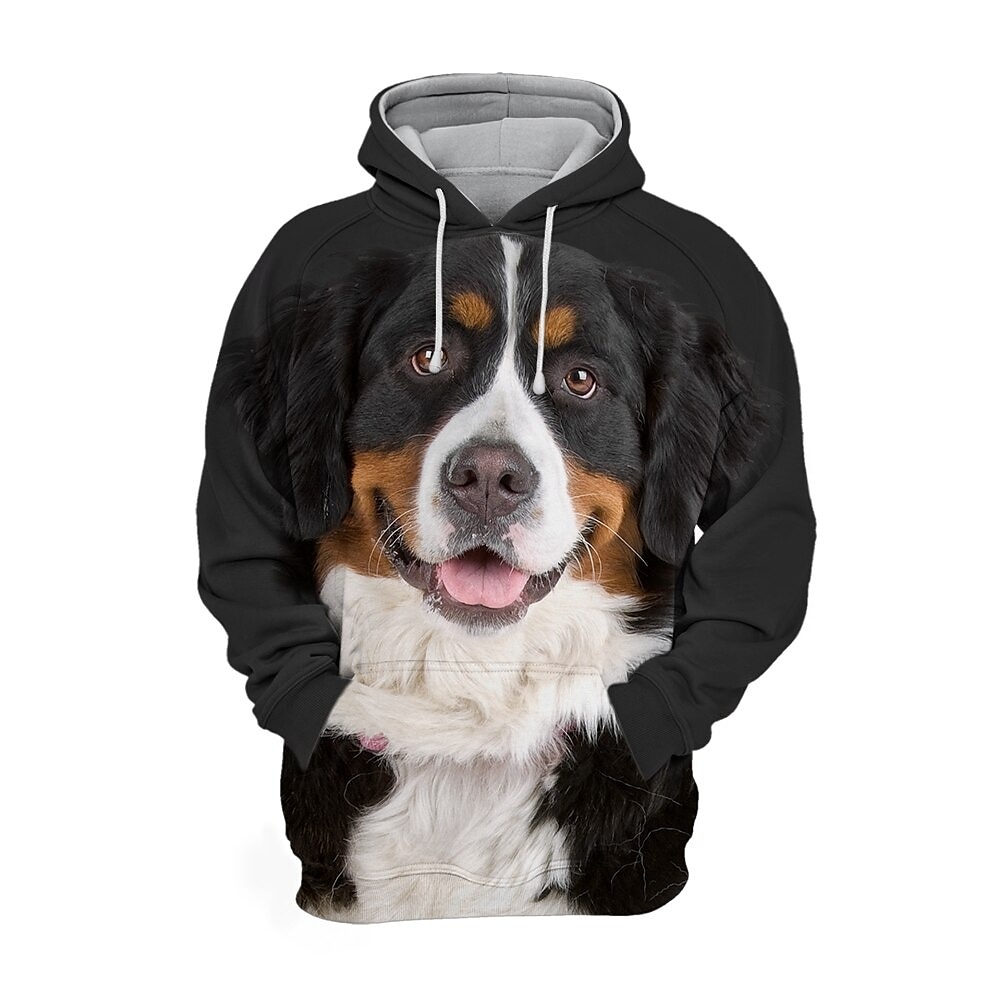 Hombre Perro Estampados Sudadera Sudaderas Sudadera Manga Larga Sudadera con capucha Con Capucha Ropa deportiva Impresión 3D Casual Diario Deportes 1 2 Estampado Bolsillo delantero Primavera & Otoño 2025 - $29.99 -P5