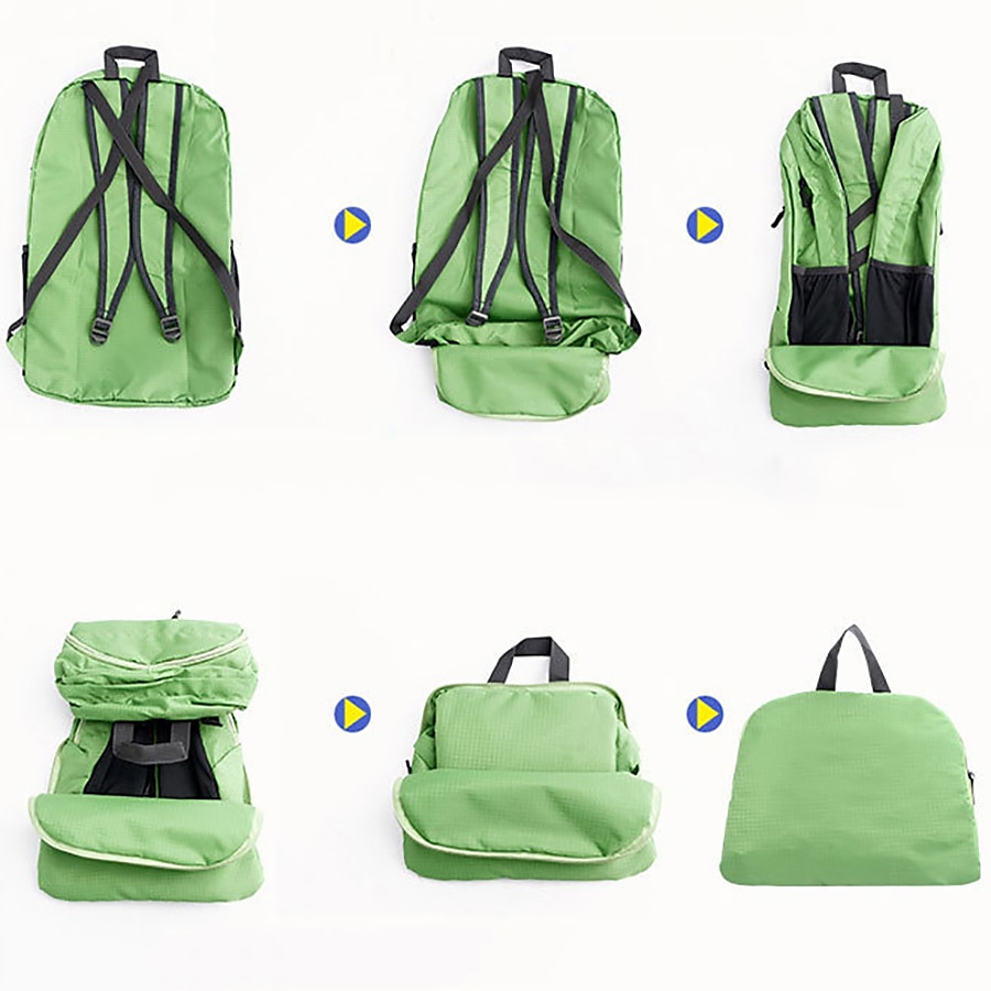 20 L Mochila de senderismo Mochila Ligera Ligera Mochilas de Senderismo Resistente al Viento Resistente a la lluvia Transpirable Plegable Ligero Al aire libre Yoga Caza Pesca Senderismo Nailon Negro 2025 - $22.99 –P5
