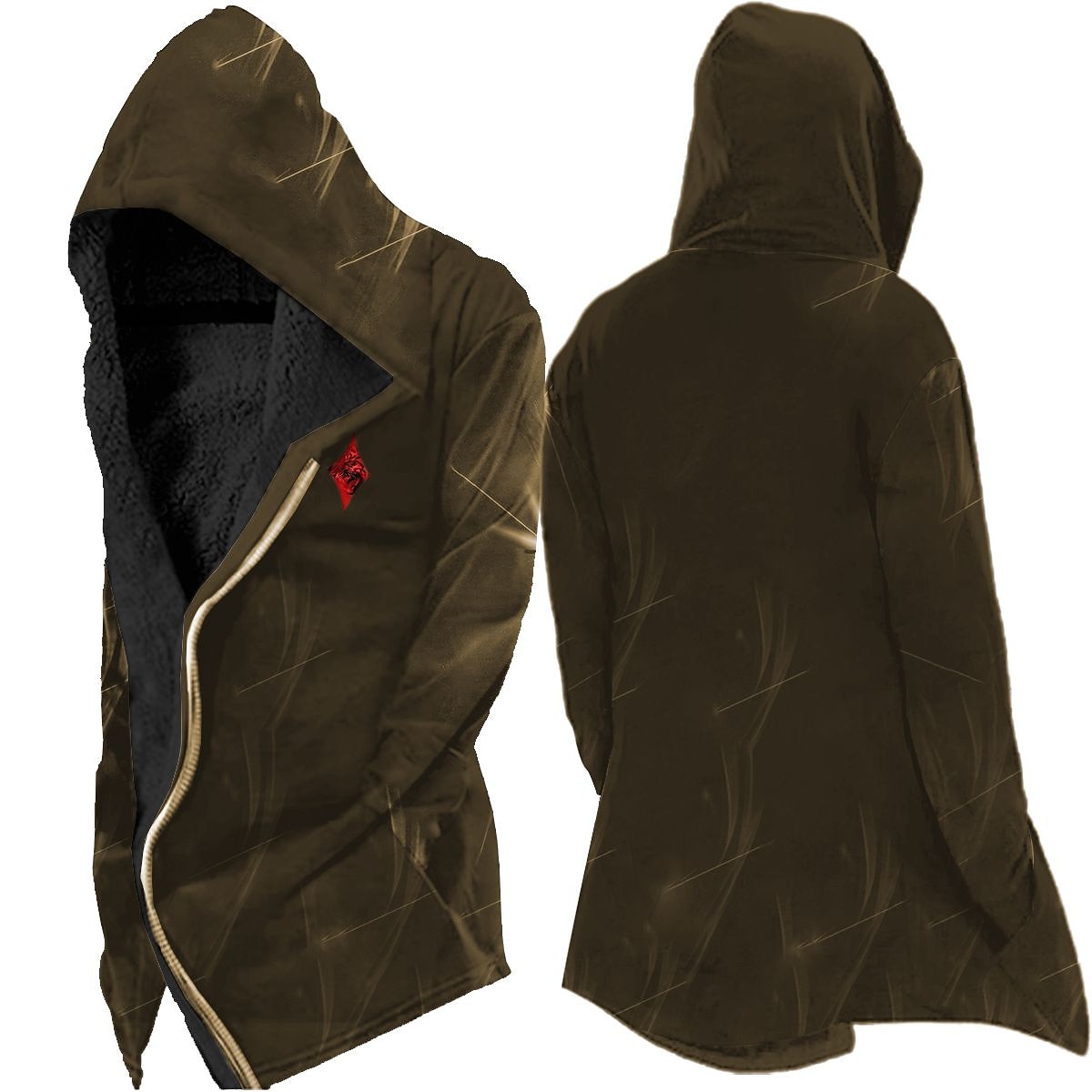 Ανδρικά Χειμερινό παλτό Μπουφάν fleece Σακάκι Καθημερινά Ρούχα Διακοπές Φλις Επένδυση Με τσέπες Στάμπα Μπροστινή τσέπη Φθινόπωρο & Χειμώνας Γραφικά Σχέδια Κομψό στυλ street Αθλητισμός 2026 - $56.99 –P5