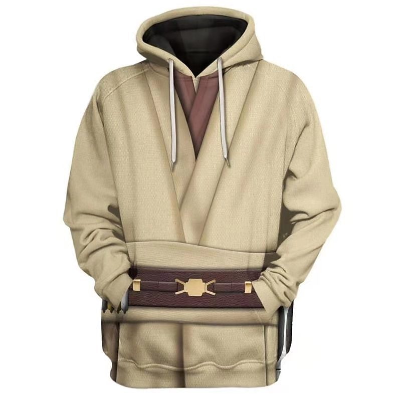 Obi-Wan Kenobi Rytíř Jedi Kalhoty Úbory Kapuce Anime 3D Přední kapsa Grafika Pro Pro páry Pánské Dámské Dospělé 3D tisk 2025 - $63.99 –P3