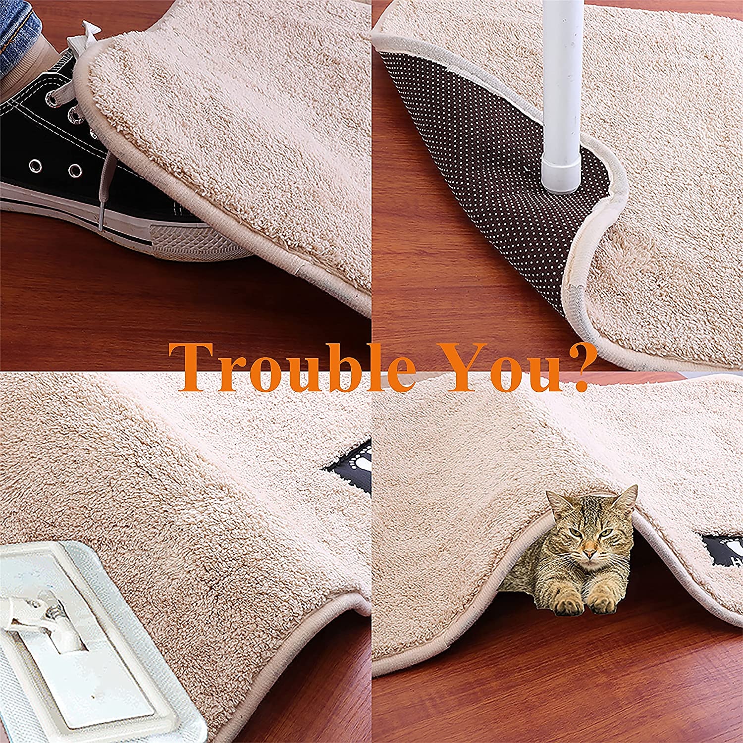 5 Packs Rug Grippers for Rug Non Slip Rug Pads for Home Floors Anti Slip Carpet Tape for Area Rugs Livingroom Bedroom 2025 - $7.49 –P1