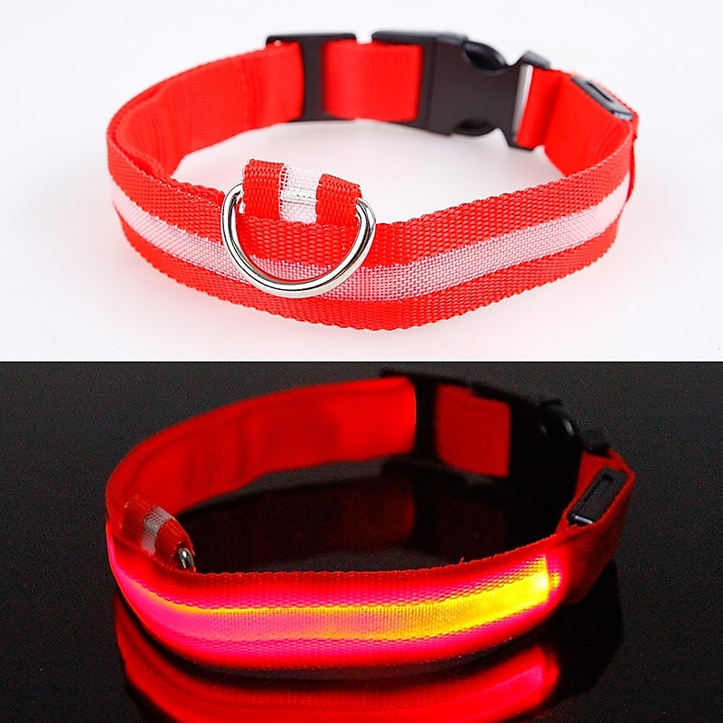 طوق كلب led - طوق كلب يضيء طوق USB محمول قابل لإعادة الشحن أطواق إضاءة عاكسة للكلاب الصغيرة والمتوسطة والكبيرة 2025 - $19.49 –P5