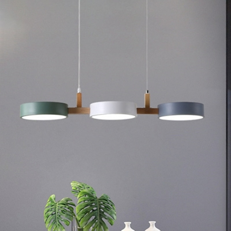lampada a sospensione a led moderna in legno da 77 cm cavo regolabile 3000-6000k lampada a sospensione a 3 luci apparecchio per cucina sala da pranzo hotel negozio di abbigliamento ristorante del 2025 a $265.2 –P1
