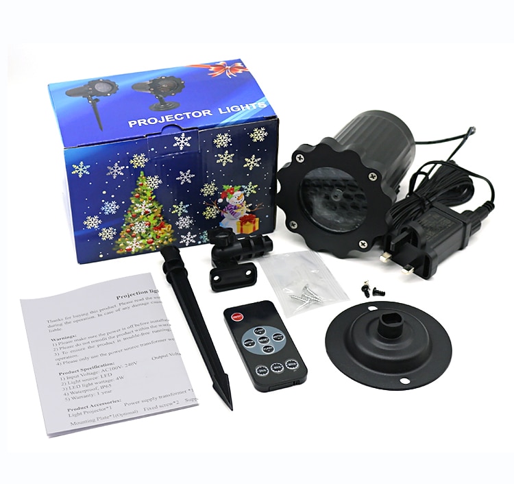 Snowflake lampa projektora oświetlenie świąteczne o wysokiej jasności wtyczka niskiego napięcia pilot boże narodzenie wewnątrz i na zewnątrz atmosfera dekoracyjna lampa projektora 2025 - $27.99 –P14