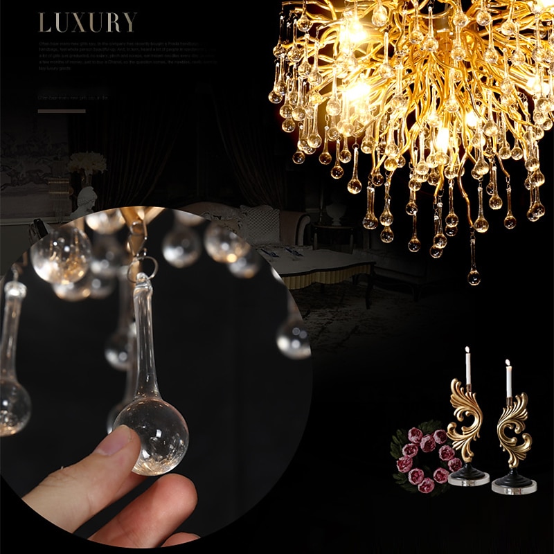 Chandelier Crystal , Frosted Finish Tree Branch Chandelier, Raindrop Ceiling Pendant Hanging Light Fixture, Blossom Chandeliers for Dining Room, Living Room, Bedroom, Entryway (Dia 31.2" Round) 2025 - $1135.09 –P9