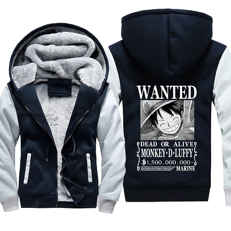 One Piece Monkey D. Luffy Hoodie Anime Outerwear Anime Graphic For Couple's Men's Women's Adults' Hot Stamping Casual Daily 2025 - $40.99 –P5