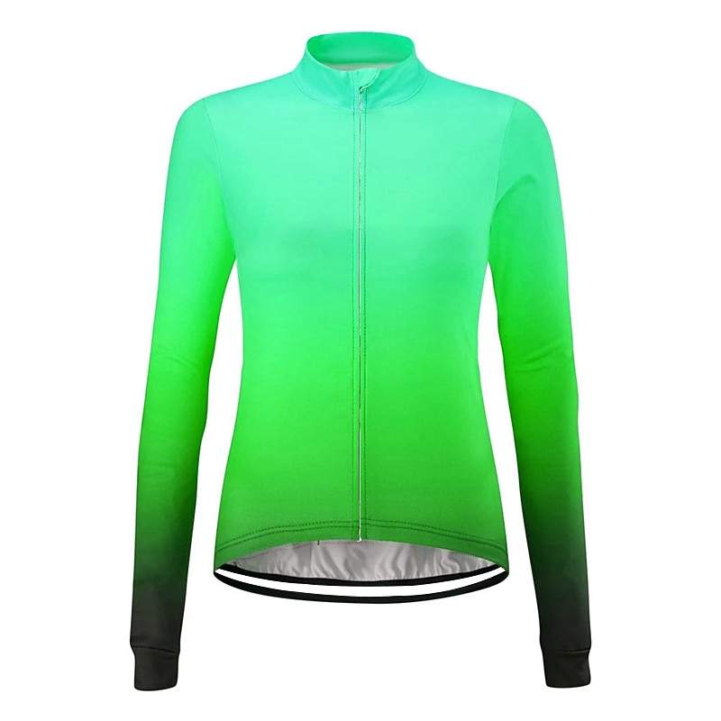Femmes Maillot de cyclisme Couleur Unie Dégradé À Motifs manche longue Cyclisme Maillot Top avec 3 poches arrière VTT Vélo tout terrain Cyclisme sur route Résistant aux UV Séchage Rapide Poche de 2026 ? $34.99 –P8