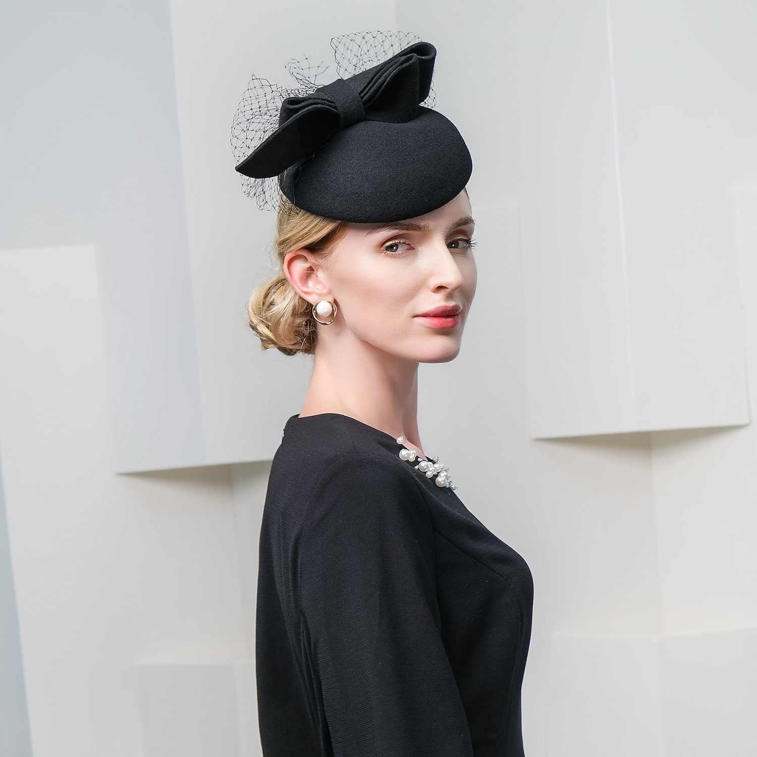 cappelli 100% lana berretto cappello a secchiello moda casual con copricapo in tulle del 2025 a $42.99 –P15