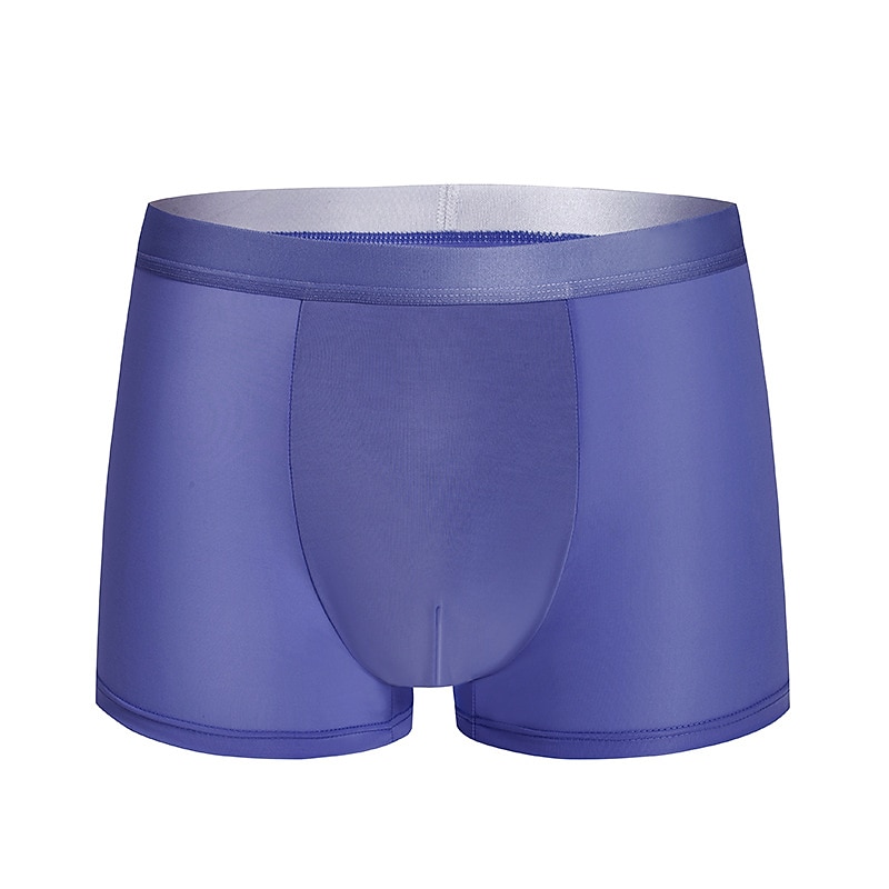 Bărbați 3 pachet Chiloți Boxeri Bărbătești Lenjerie Chiloți de bază Boxeri Mătase de Gheață Respirabil Απαλό Culoare pură Talie medie Negru Verde Deschis 2025 - $12.49 –P11