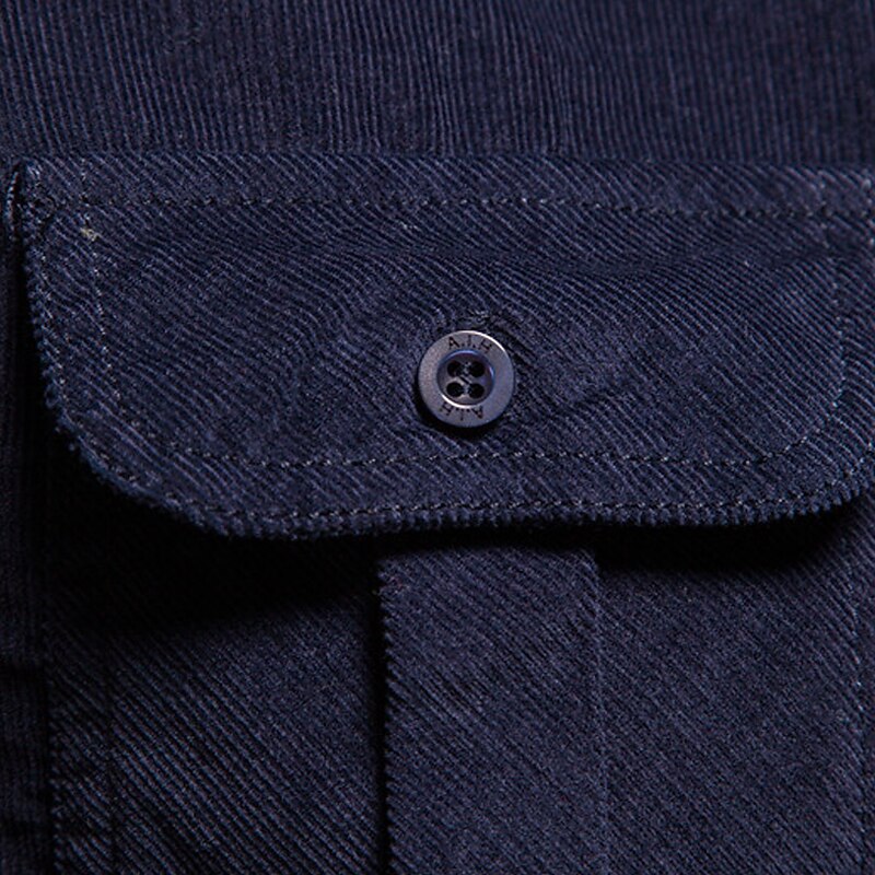 Herr Skjorta Sommarskjorta Manchesterskjorta Knapp upp skjorta Blå Brun Grön Grå Långärmad Slät Nedvikt Ledigt Dagligen Button-Down Kläder Bomull Mode Streetwear Klassisk 2025 - $35.99 –P8