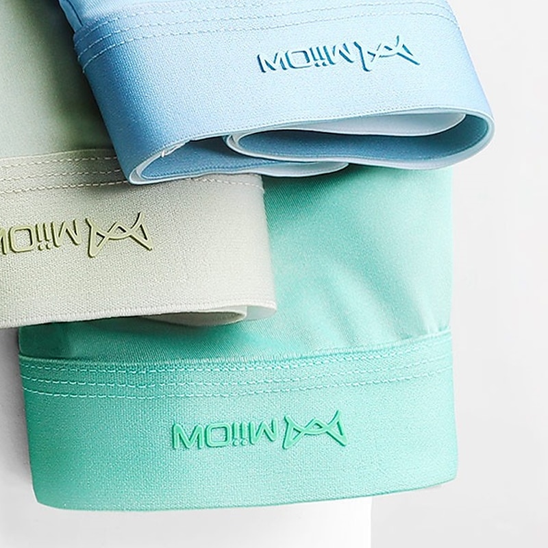 Herren 1 Packung Unterwäsche Grundlegendes Höschen Unterwäsche Boxer Slip Polyester Antibakteriell Auslaufsicher Buchstabe Mittlere Taillenlinie Schwarz Weiß 2025 - $6.49 –P9