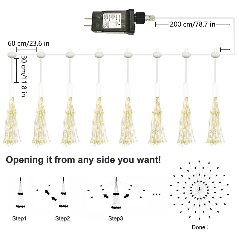 Copper String Lights, Fairy String Lights 8 Modes Battery Powered with  Remote Control LED Dec, 1 unit - Kroger