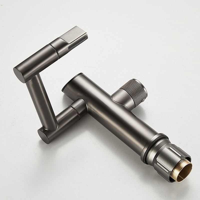 Robinet de lavabo de salle de bain, robinet de lavabo multifonction à affichage numérique, robinet de bain rotatif à un trou en laiton (blanc/gris pistolet/noir) de 2025 ? $113.99 –P7