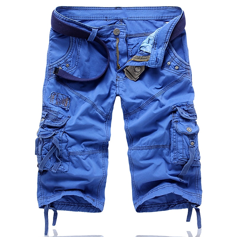 Homme Short Cargo Short Shorts de Randonnée Poche Plein Confort Vestimentaire Mollet Travail Casual du quotidien Mode Vêtement de rue Vert militaire Noir de 2025 ? $37.99 –P13