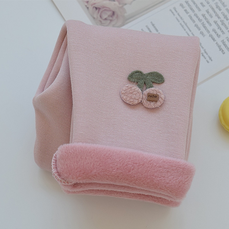 Bebé Chica Leggings con forro polar Floral Activo Exterior 7-13 años Otoño Taro morado Negro Rosa 2026 - $13.49 –P3