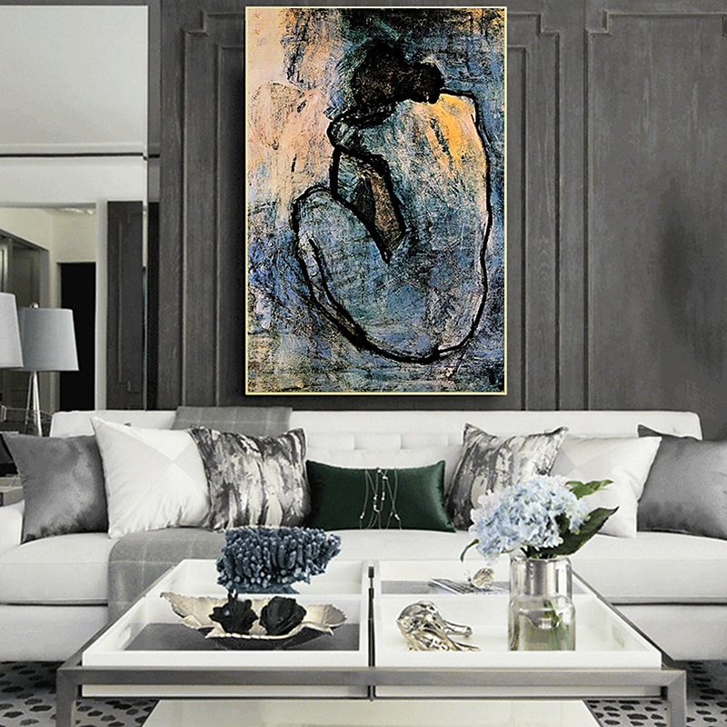 kézzel készített olajfestmény vászon fali művészet dekoráció portré meztelen lány háta lakberendezéshez hengerelt keret nélküli feszítetlen festmény 2026 - $87.99 –P4