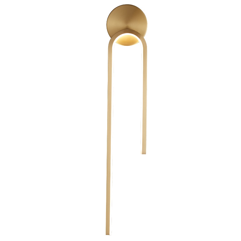 led vegglamper innendørs kobber, moderne led vegglampebelysning 21,4" lineær slankt rørformet gull veggmontert lampe for trapp, soverom 2025 - $165.99 –P9