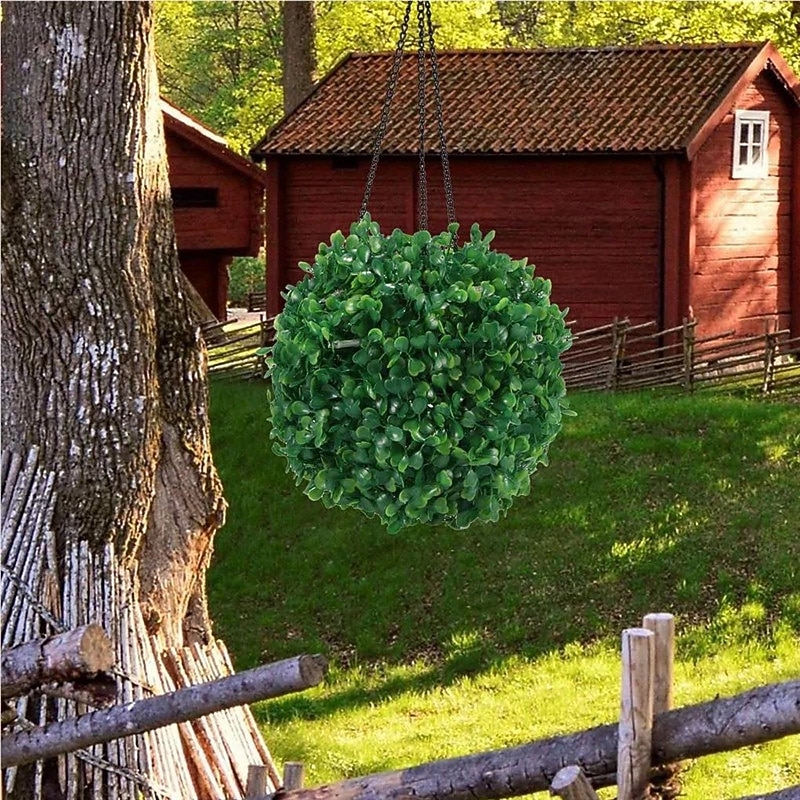 LED Außenwandleuchte Solarlampen Hof, dekorative Simulation, Graskugel-Kronleuchterlampe für Rasen, Garten, Urlaubsdekoration, Beleuchtung, Durchmesser 14 cm 2026 - $38.99 –P8