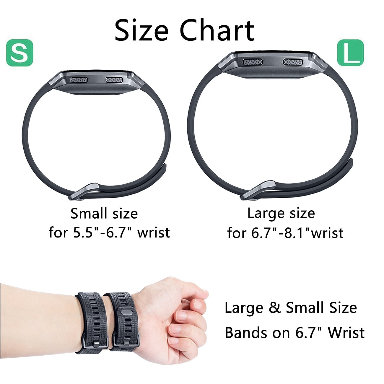 2025年 時計バンド のために Fitbit Ionic シリコーン 置換 ストラップ ソフト 高通気性 スポーツバンド リストバンド  コレクション – $12.99 –P4