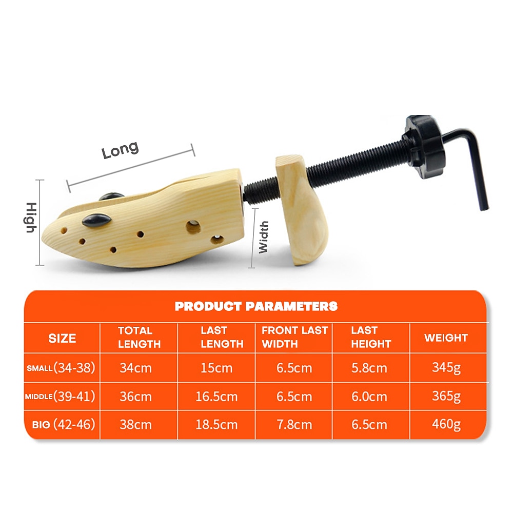 Adjustable 1pcs Unisex Shoe Stretcher Wooden Shoes Tree Shaper Rack,Wood Flats Pumps Boots Expander Trees 2025 - $20.99 –P1