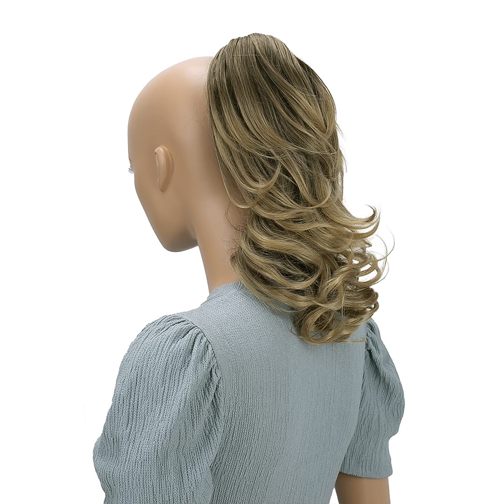 hairpiece extensions ponytail ογκώδη κυματιστό ξανθό μείγμα h136 2025 - $22.99 –P8