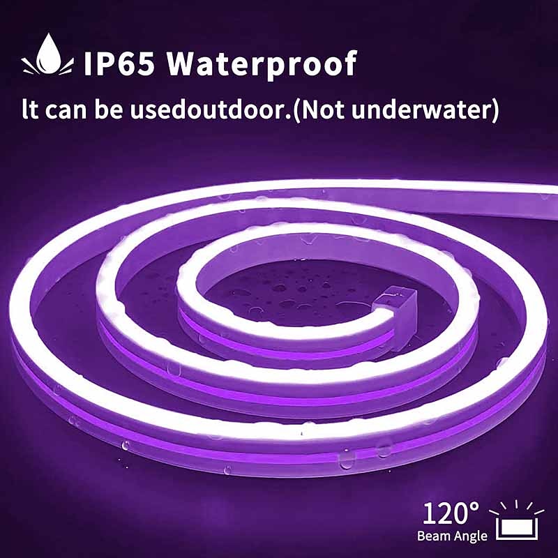 neon strip verlichting 5m 16.4ft waterdicht ip65 2a stekkervoeding binnen en buiten kerstdecoratie warm wit rood blauw roze ijsblauw paars voor woonkamer slaapkamer decoratie 2026 - $58.99 –P12