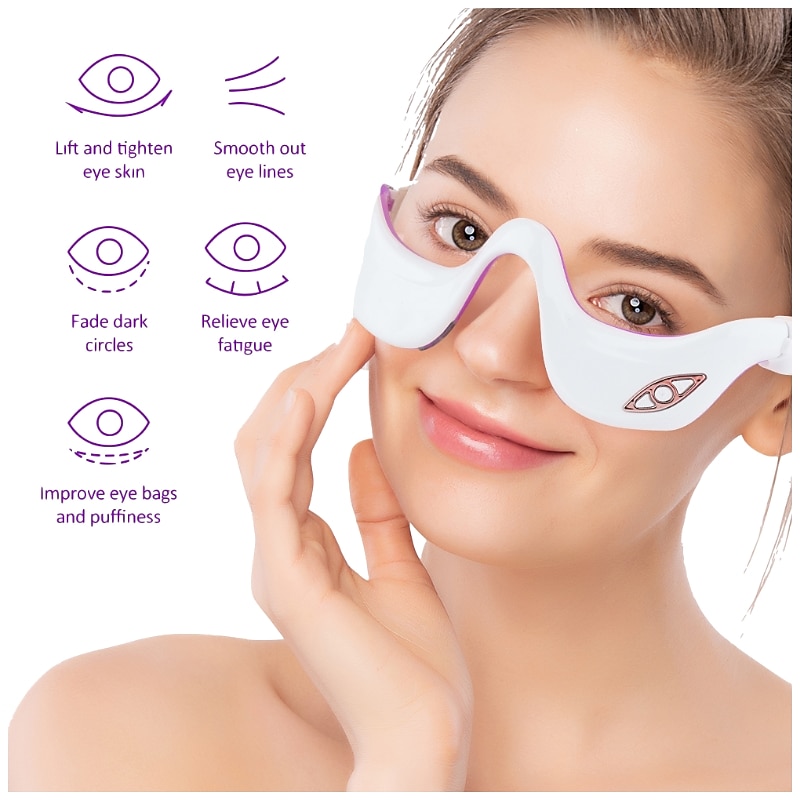 Smart Vibration Micro Current Pulse Infrared Heat Compress Eye Massager Fatigue Relieve Wrinkle Reduction Remove Dark Circle 3D 2025 - $35.99 –P1