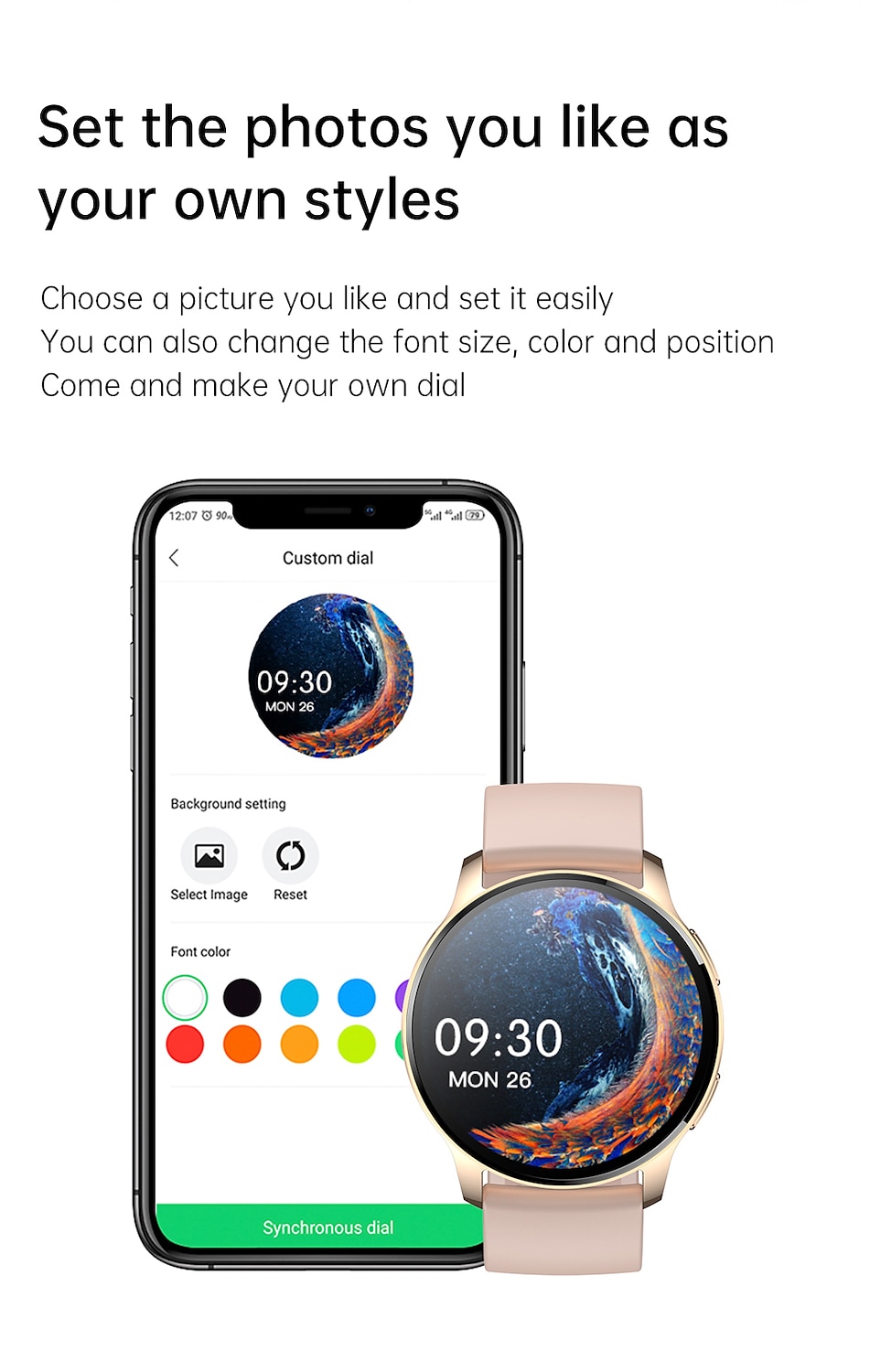 696 i50 Smart Watch 1.32 inch Smartwatch Fitness Running Watch Bluetooth Pedometer Call Reminder Sleep Tracker Compatible with Android iOS Women Hands-Free Calls Message Reminder Custom Watch Face IP 2025 - $56.99 –P11