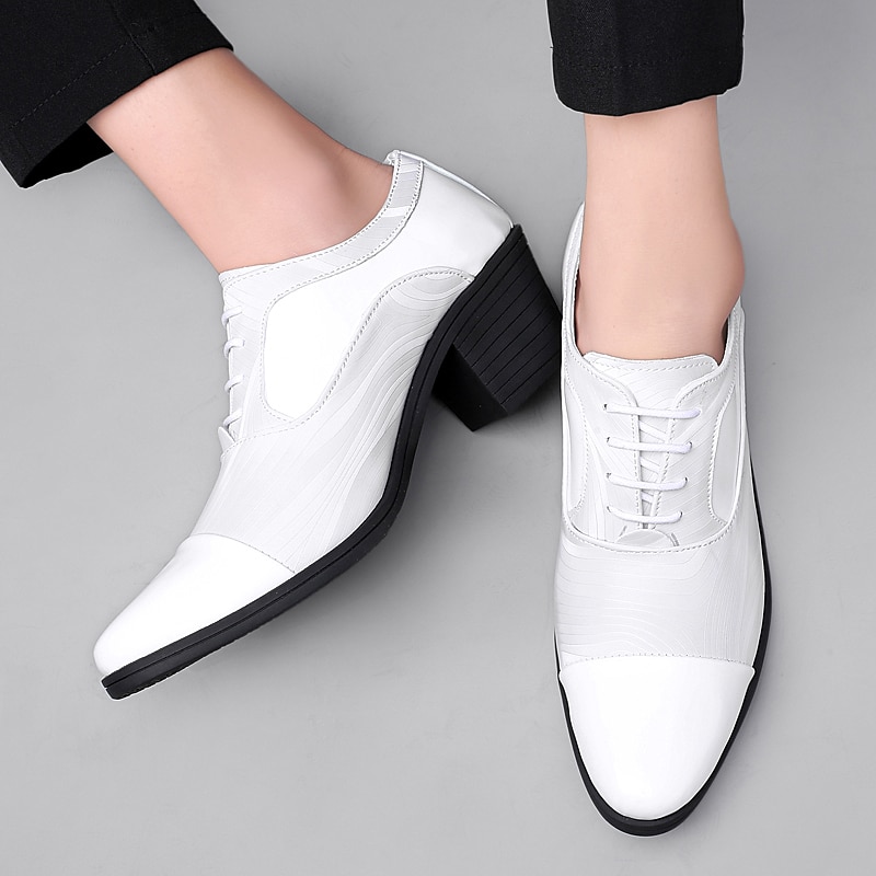 miesten kiiltonahkaiset mekkokengät – tyylikkäät muodolliset oxford-nauhakorkonauhat erikoistilaisuuksiin 2026 - $64.99 –P10