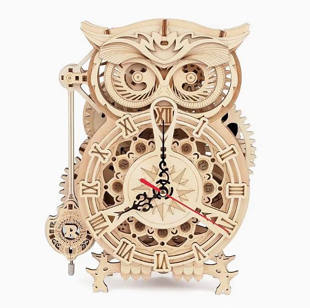3D Wooden Puzzle For Adults Owl Clock Model Kit Desk Clock Home Decor Unique Gift For Kids On Birthday/Festival Day 2025 - $55.99 –P15
