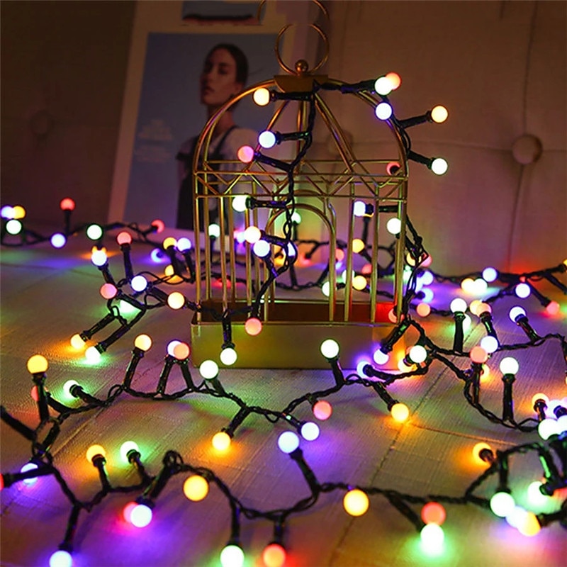 Elegant Wedding Party Reception String Lights – 10M/5M, 250/500 LEDs Firecracker & Mini Ball Fairy Lights, 8 Modes, Outdoor Xmas Garland for Home Decor 2025 - $32.99 –P1