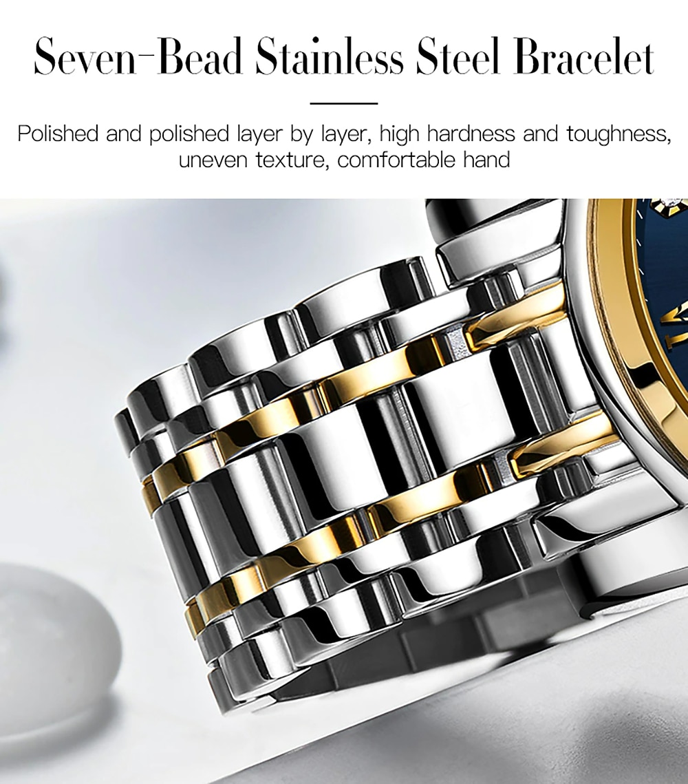 OLEVS Quartz Watch for Men Chronograph Luminous Luxury Wristwatch Large Dial Calendar Day Date Metal Stainless Steel Waterproof Wrist Watch Fashion Stylish Business Classic Gift 2026 - $39.99 –P9