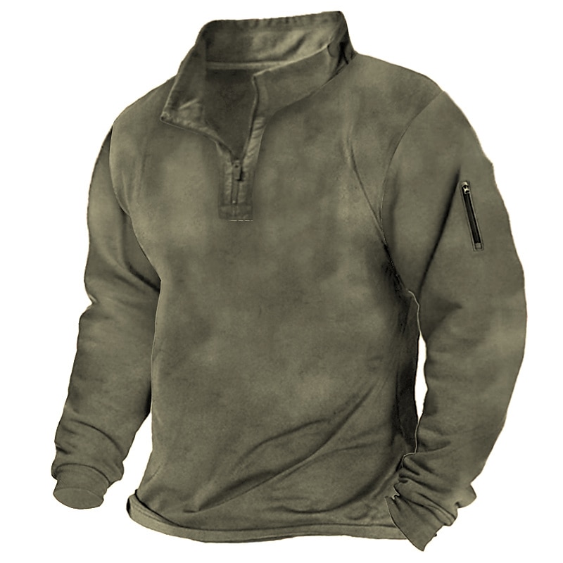 Men's pullover sweatshirts with sales collar