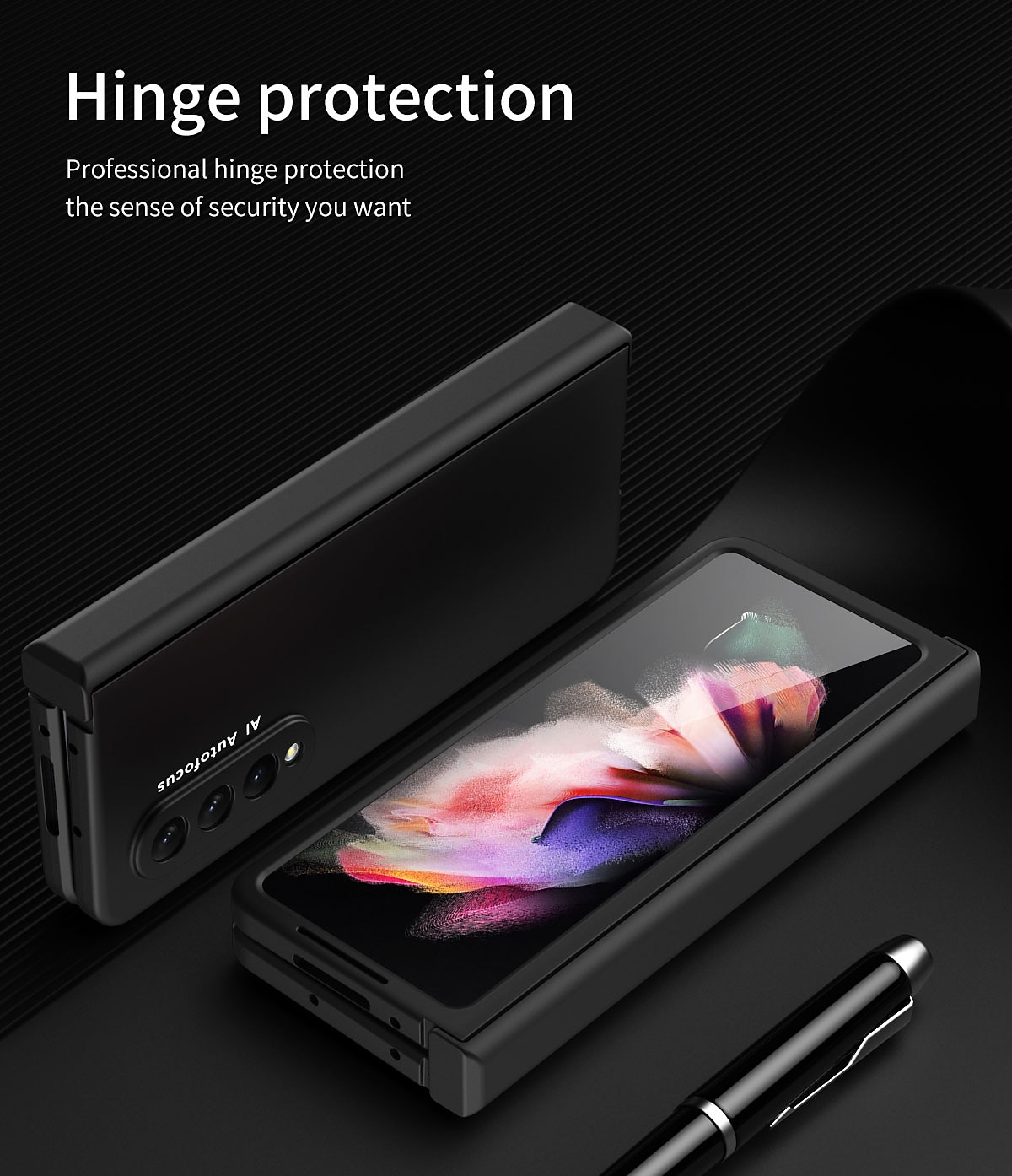 Чехол для телефона для Samsung Galaxy Z Fold 5 Z Fold 4 Z Fold 3 Z Fold 2 Flip защитная рамка Flip полный чехол защитный однотонный ПК 2025 - $32.99 –P5