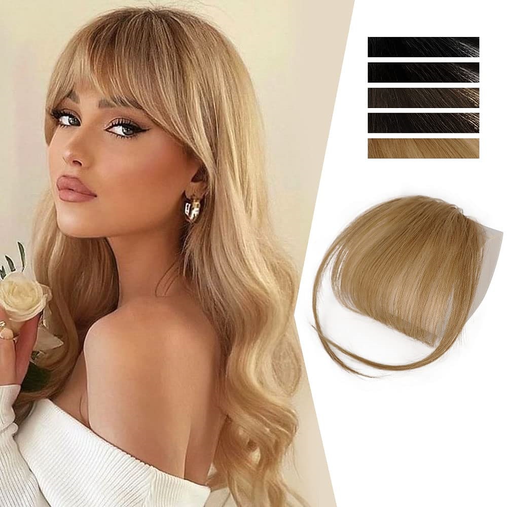 clip in bangs for kvinner 100 % hair extensions hairpieces flat bangs clip buet fransk smell for daglig bruk (lysebrun) 2025 - $12.99 –P7