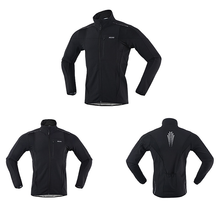 Arsuxeo Hombre Chaqueta de Ciclismo Cortavientos Chaqueta Chaqueta de lana Invierno Mantiene abrigado Resistente al Viento Forro Polar Transpirable Bicicleta Chaqueta MTB Bicicleta Montaña Ciclismo 2025 - $49.99 –P6