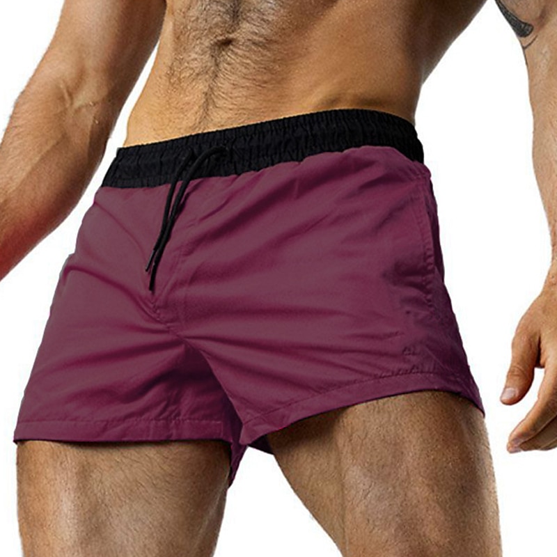 Homens Bermuda de Surf Shorts de Natação Calção Justo de Natação Shorts de verão Com Cordão Cintura elástica Imprimir Cor Sólida Conforto Respirável Curto Casual Diário Praia Moda Roupa de rua Rosa de 2025 por $6.39 –P10