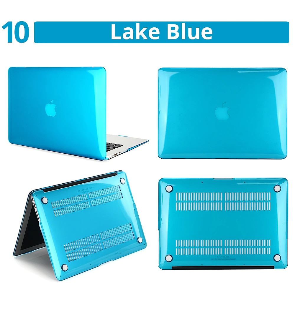 Crystal Laptop Case For Apple Macbook Air Pro Retina 11 12 13 15 16 inch Solid Colored Plastic Hard Clear Laptop Cover Protective Cover 2025 - $14.99 –P11