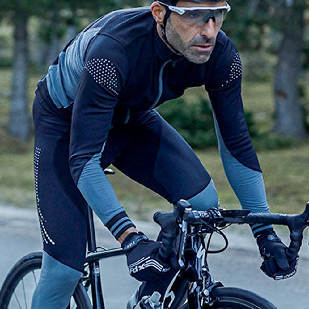 Per uomo Maglia da Ciclismo Blocco di colori Manica Lunga Bicicletta Maglia Top con 3 tasche posteriori Mountain Bike MTB Ciclismo su strada Asciugatura Rapida Strisce Riflettenti Tasca Posteriore del 2025 a $34.99 –P18