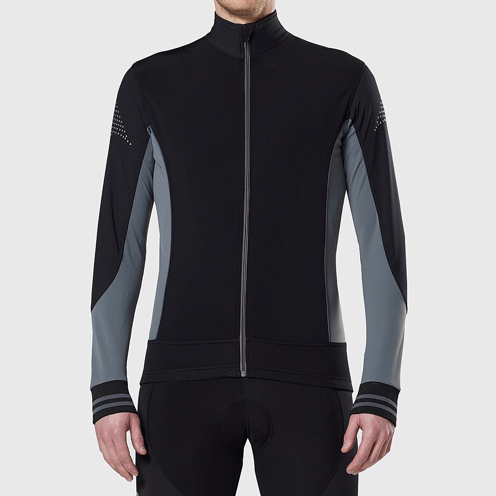 Per uomo Maglia da Ciclismo Blocco di colori Manica Lunga Bicicletta Maglia Top con 3 tasche posteriori Mountain Bike MTB Ciclismo su strada Asciugatura Rapida Strisce Riflettenti Tasca Posteriore del 2025 a $34.99 –P15