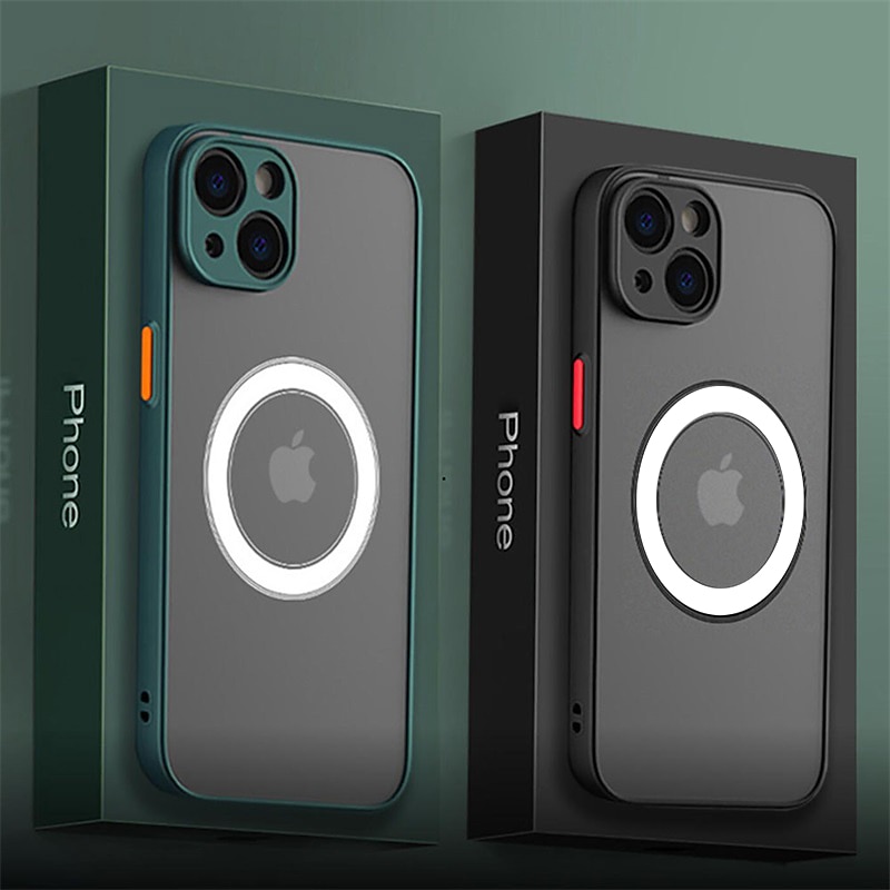 Чехол для iPhone 16e iPhone 16 iPhone 15 Pro Max Plus iPhone 14 13 12 11 Pro Max Plus X XR XS Защитный чехол тонкий с MagSafe полупрозрачный ультратонкий матовый блестящий однотонный PC 2025 - $13.99 –P15