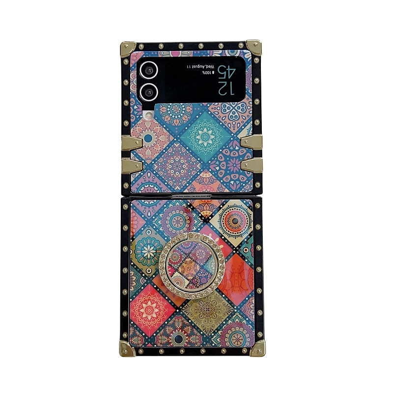 Phone Case For Samsung Galaxy Z Flip 5 Z Flip 4 Z Flip 3 Handbag Purse Flip Flip with Adjustable  Neck Strap Kickstand Butterfly PC 2025 - $16.99 –P13