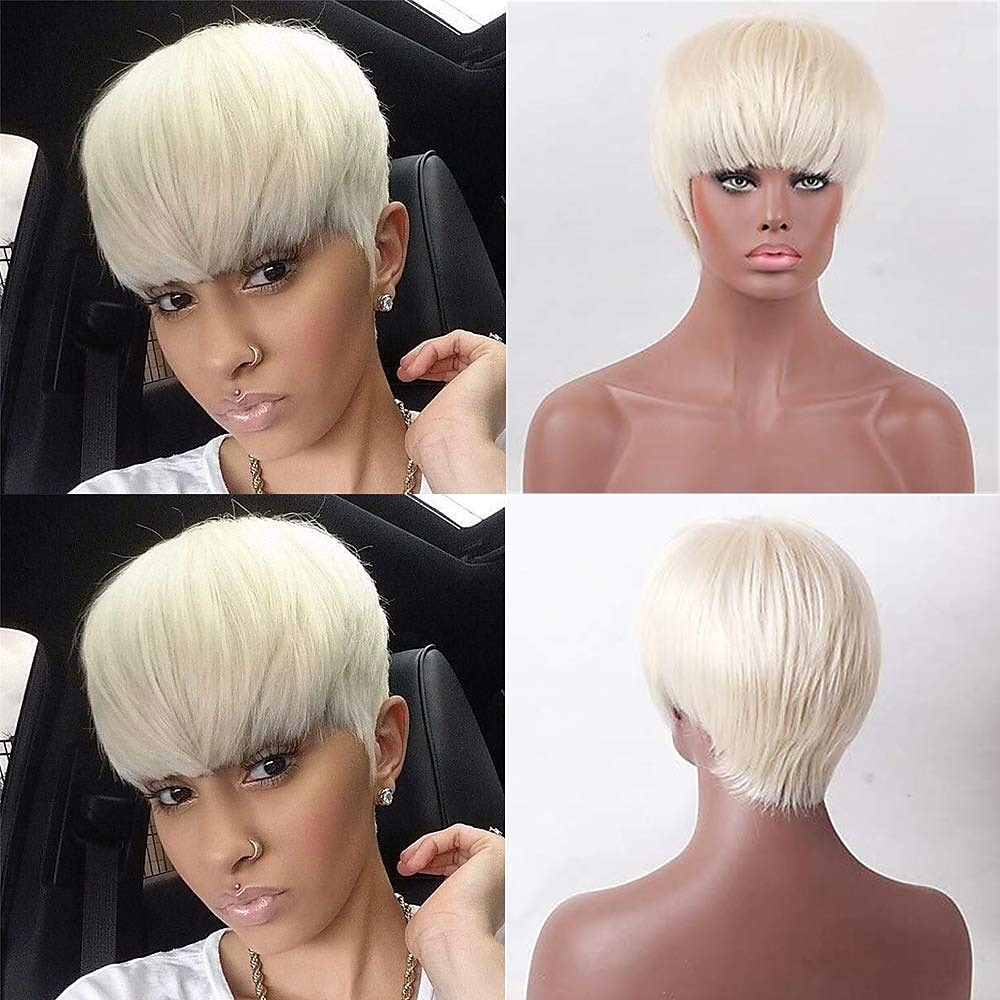 Ombre rote Pixie-Perücke kurze geschichtete natürliche synthetische Perücke mit Pony kurze ombre burgunderrote Pixie-Schnitthaarperücken für Frauen kurze Perücken für schwarze Frauen afroamerikanische 2025 - $28.99 –P11