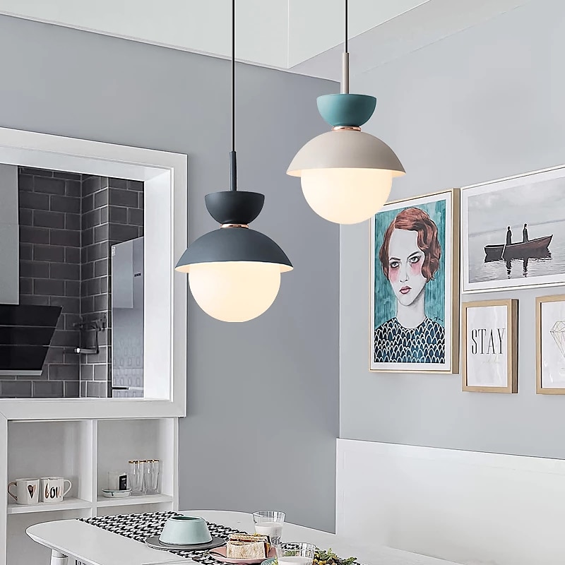 LED-Pendelleuchten, einzelnes Design 7,8 "Inselleuchten Hotel / Zuhause, Wohnzimmer und Flur, dekorative Beleuchtung, Pendelleuchten, Nagelstudio 2025 - $135.99 –P3