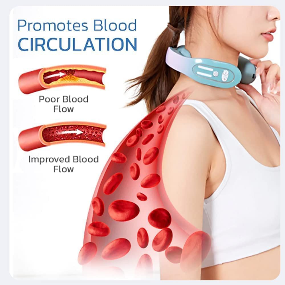 Neck Acupoints Lymphvity Massage Device Electric Pulse Neck Massage for Pain Relief Intelligent Neck Massage with Heat Lymphatic Drainage Machine with 12 Modes 2025 - $19.99 –P5