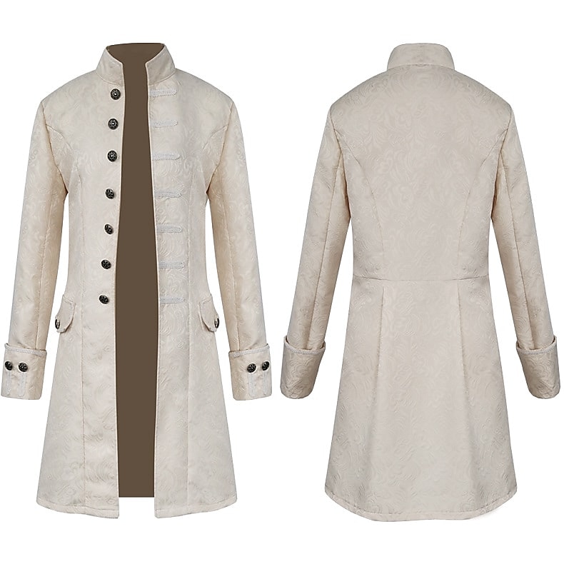 Homme Manteau d'Hiver Veste de transition Trench Trench-Coat Long Halloween Affaires Automne Polyester Imperméable Vêtements d'extérieur Vêtement Tenue Halloween Le style rétro Double Boutonnage de 2025 ? $49.99 –P2