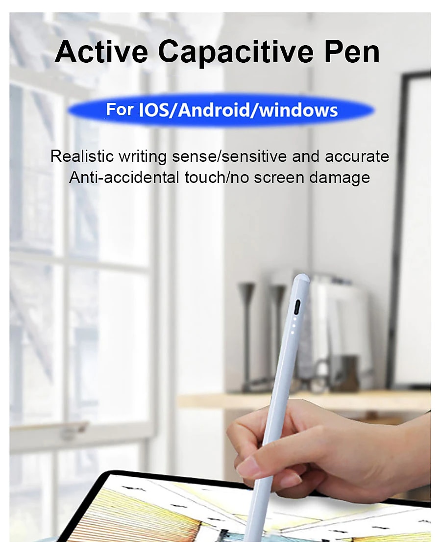 Universal Stylus Pens for Apple Samsung Huawei Touch Screens Rechargeable Digital Stylish Pen Pencil Universal for iPhone/iPad Pro/Mini/Air/Android and Most Capacitive Touch Screens 2025 - $32.99 –P1