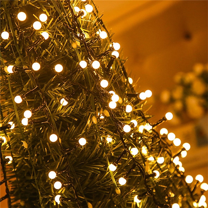 Elegant Wedding Party Reception String Lights – 10M/5M, 250/500 LEDs Firecracker & Mini Ball Fairy Lights, 8 Modes, Outdoor Xmas Garland for Home Decor 2025 - $32.99 –P10