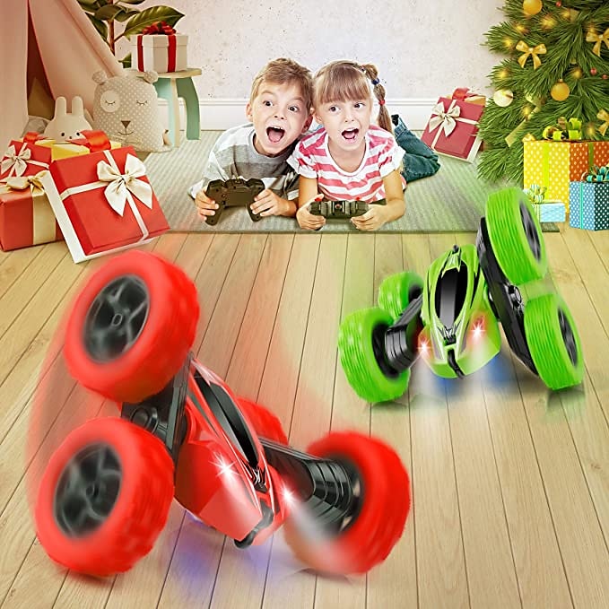 Car Stunt Remote Control Vehicle Off-road Remote Control Truck 4WD 2.4GHZ RC Rock Crawler With Headlights Double Sided 360 Flip Remote Control Car Gifts For Boys and Girls 2025 - $38.99 –P6