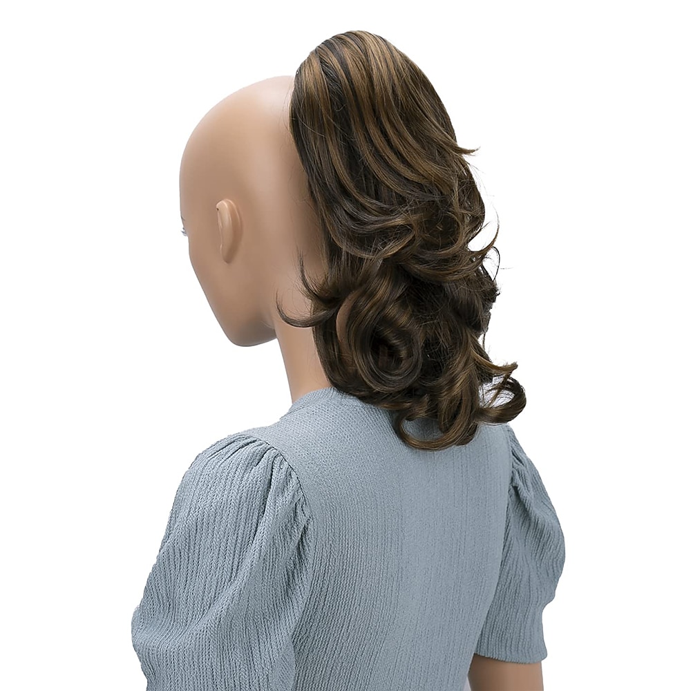 hairpiece extensions ponytail ογκώδη κυματιστό ξανθό μείγμα h136 2025 - $22.99 –P19